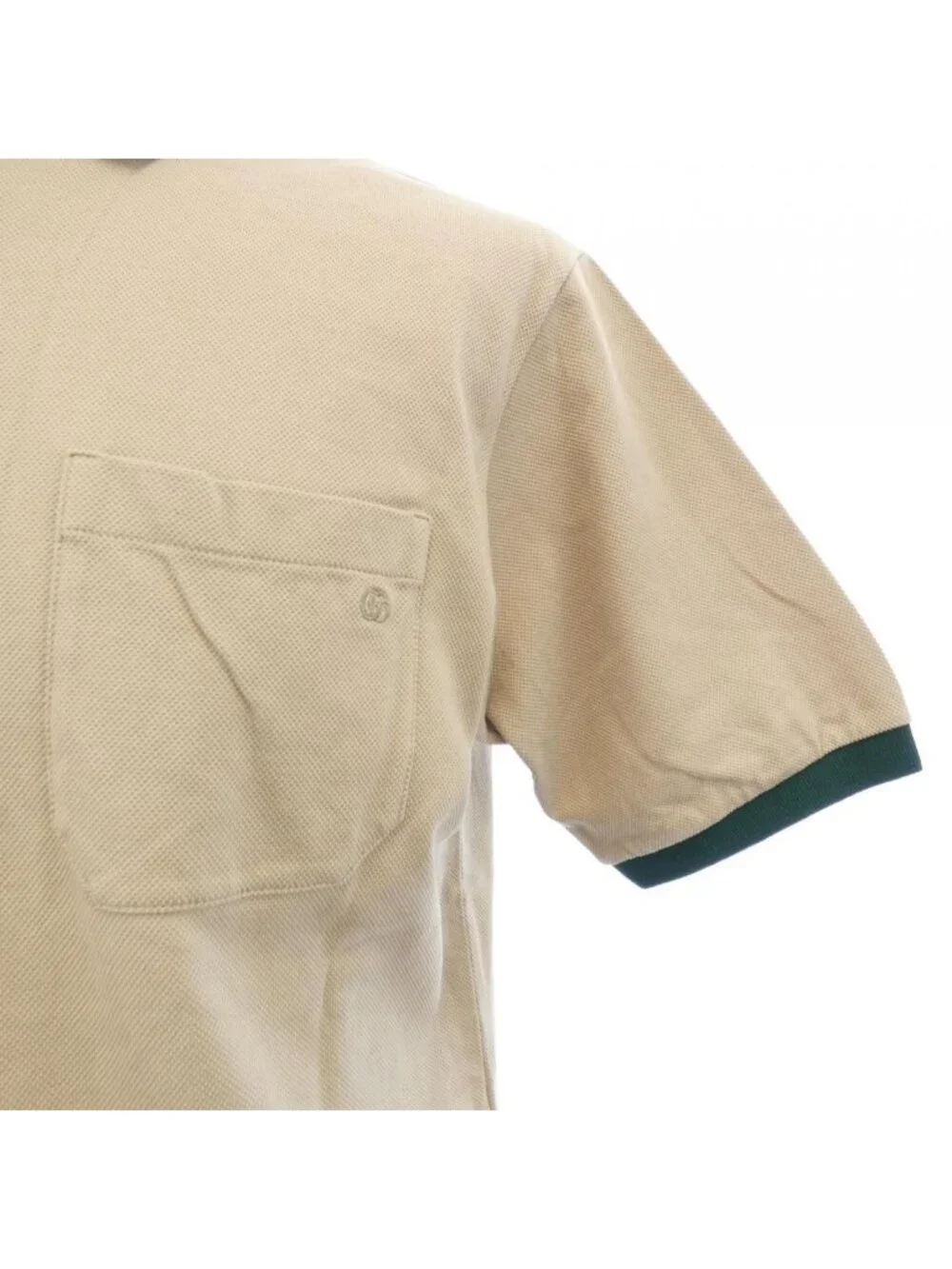 Gucci Web Striped Collar Cotton Pique Polo Shirt